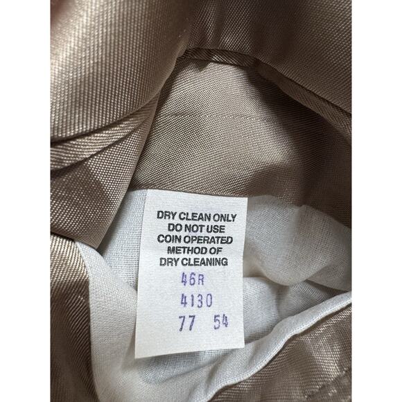 VTG 70s Hunt Valley Camel Hair Sport Coat 46R 2 Button Luxury Blazer USA *READ - Picture 11 of 13